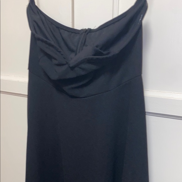 SHEIN Medium Aloruh Women's Summer Elegant Black Jacquard Strapless Dress - Picture 8 of 9